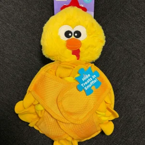 Outward Hound Snuffle Palz 2-in-1 Snuffle Mat & Squeak Toy Yellow Large