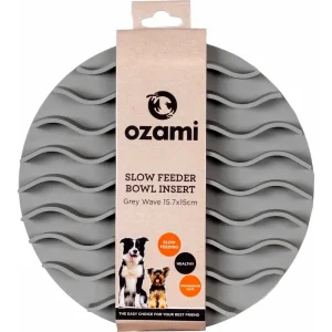 Ozami Slow Feeder Skål Grå Wave 15,7x15cm