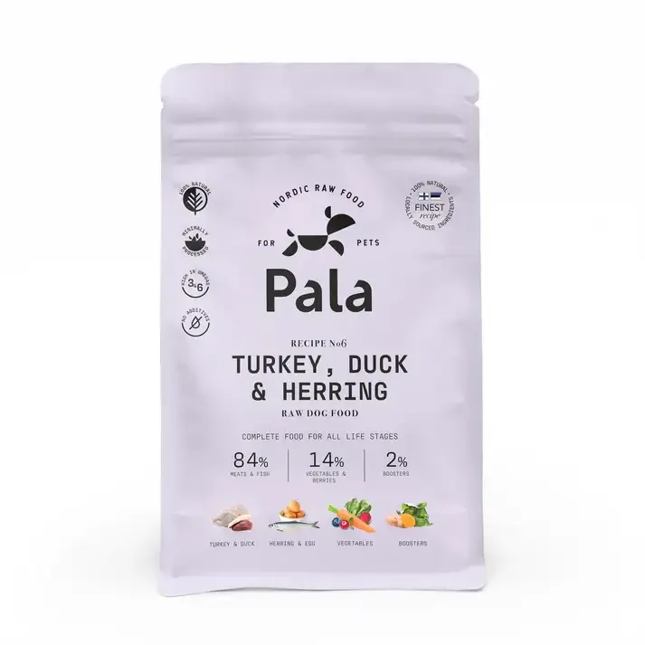 Pala – fullfór av kalkun, and og sild