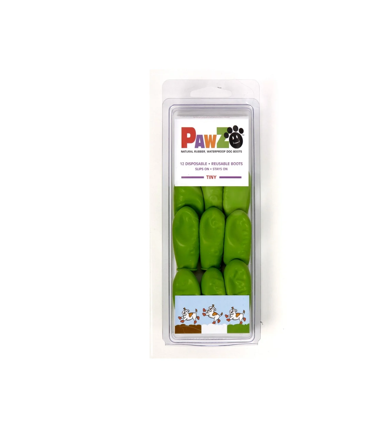 PAWZ Ballongsko, Tiny, 2,5cm. (lysegrønn) 12stk.