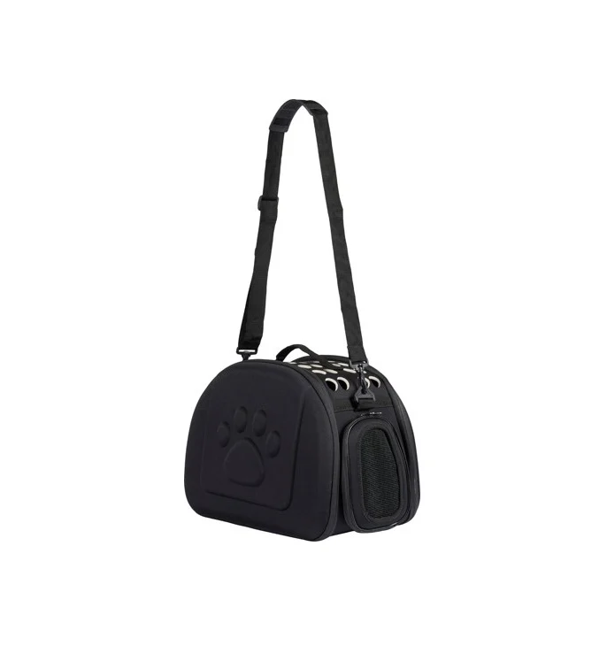 PET CARRIER Companion, ‘EVA’, Foldable, 43x26x32cm. Black