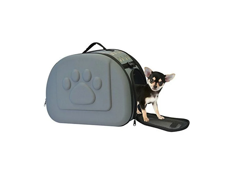 PET CARRIER Companion, ‘EVA’, Foldable, 43x26x32cm. Grey - Image 2