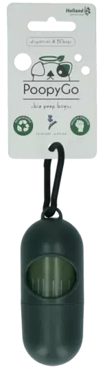 PoopyGo dispenser inkl. 15 poser m/ Lavendel lukt