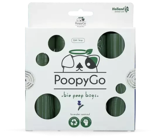 PoopyGo Eco bæsjeposer 8 rull med 15 poser