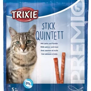 Premio Quintett-sticks til katt med laks/ørret