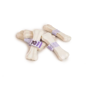 Presset tyggebein av r氓hud 12,5 cm