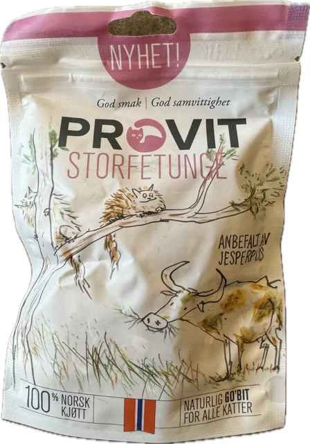 Provit Frysetørket Storfetunge 40G