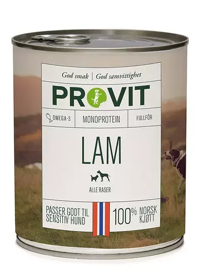 Provit Godbiten Boksemat Lam 800g