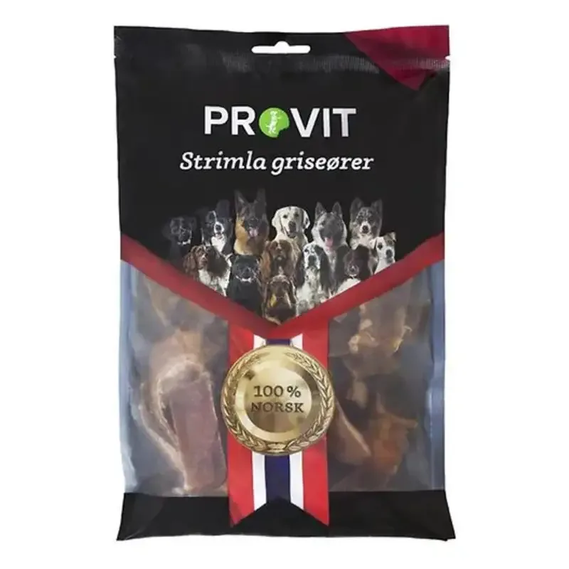 Provit Griseører Strimlet 150g – Naturlig Norsk Tyggebit