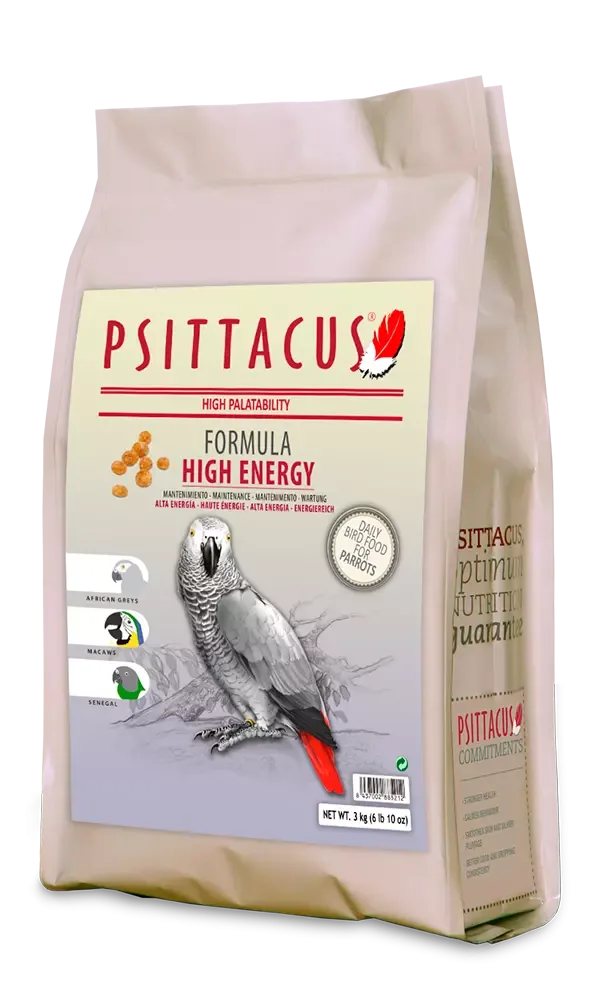 Psittacus Høy Energi Vedlikehold 3kg