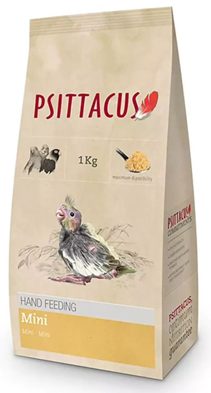 Psittacus Mini Handfeeding/Håndoppmatningsmat 1kg