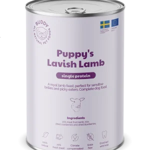 Puppy Lavish Lamb Hundemat v氓tf么r 400g