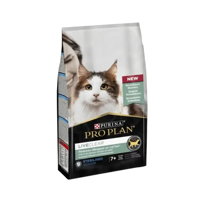 Purina Pro Plan Feline Liveclear Sterilised Senior 7+ Kalkun