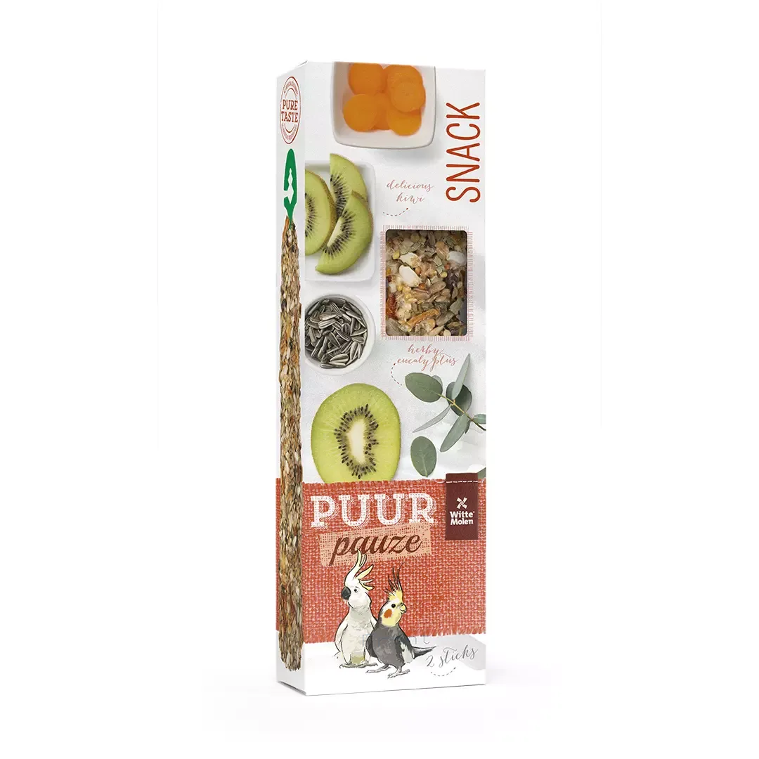 Puur Sticks Parakitt/Kakadue M/Kiwi & Eucalyptus 2Stk 140G