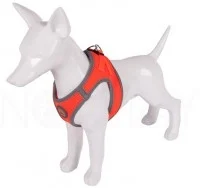 Quick-fit hundesele Str 3XS, 24-28 cm, rød/orange/sort - Image 2