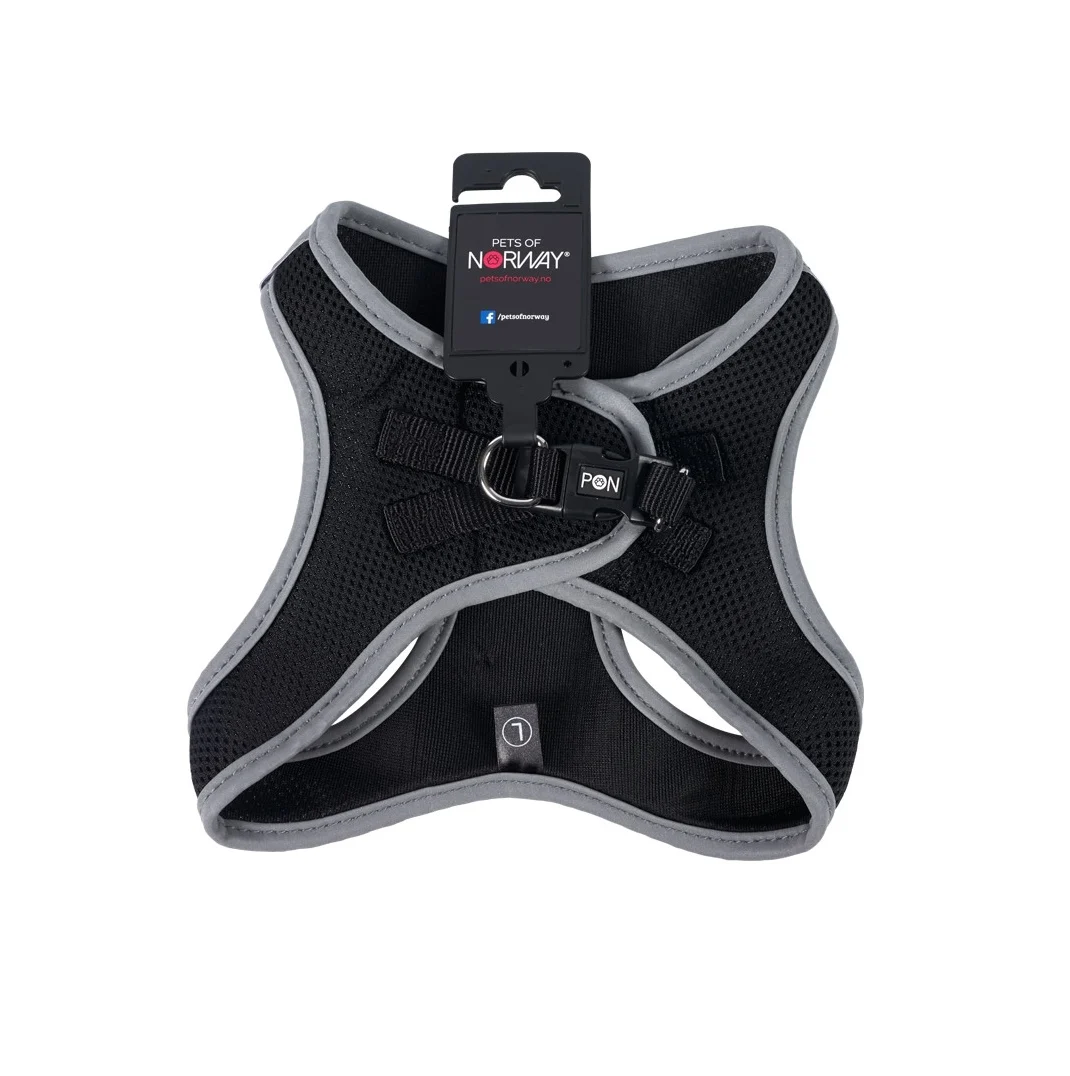 Quick-fit hundesele Str 3XS, 24-28 cm, sort
