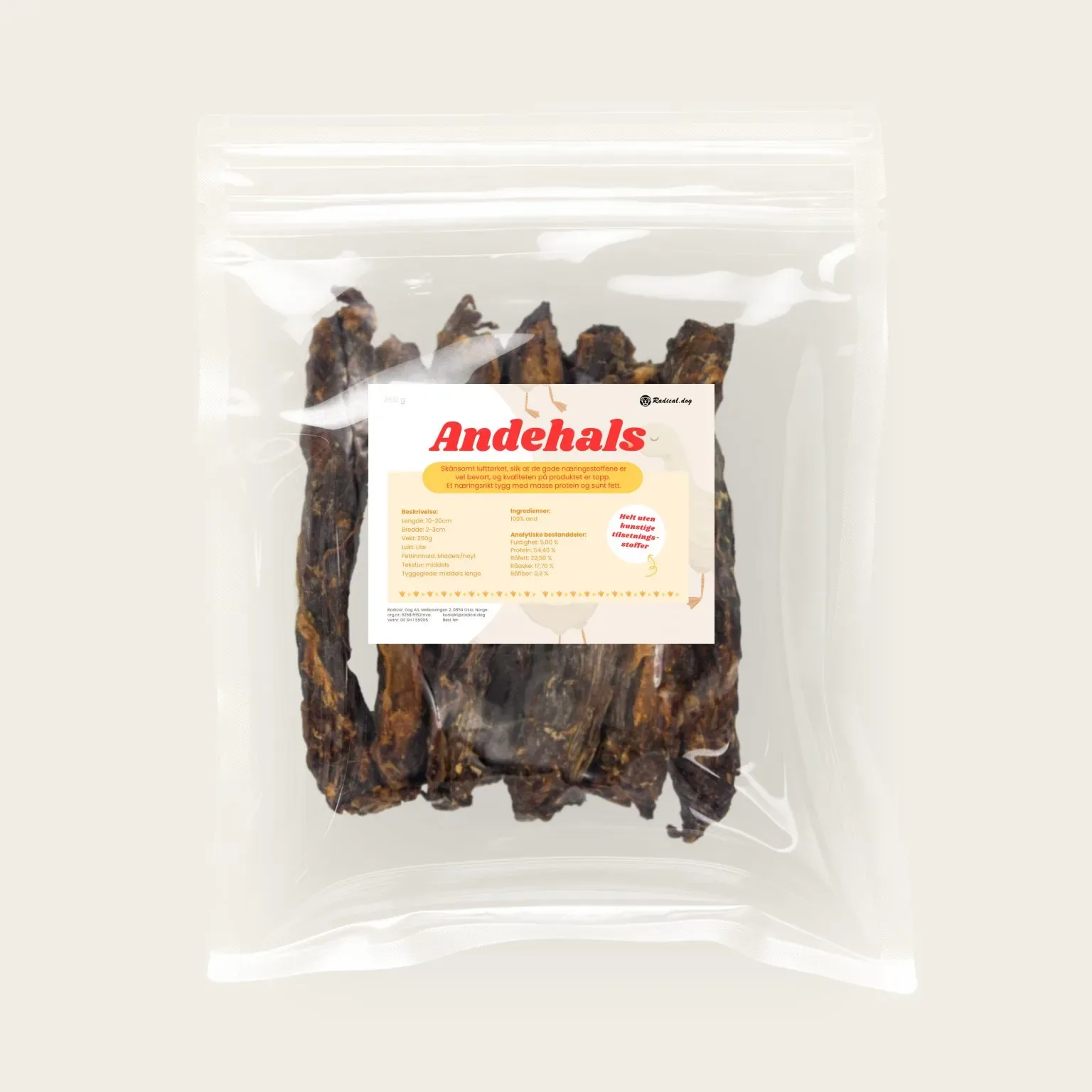 Radical.Dog Andehals 250g