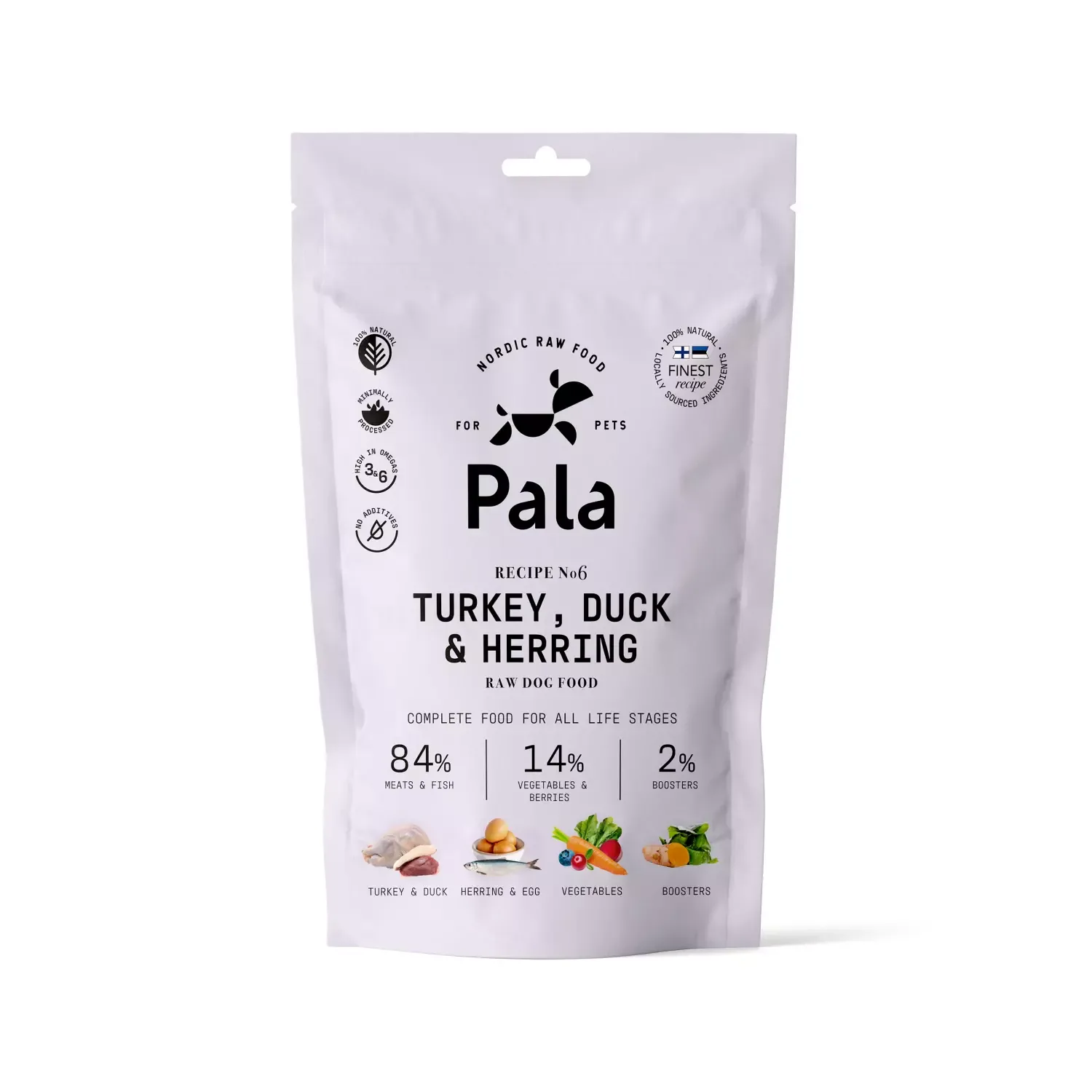 Recipe # 6 – Turkey, duck & herring – 100g