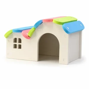 Regnbueformet hamsterhus i tre