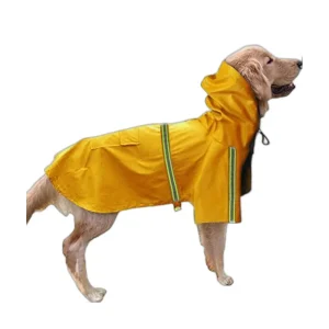 Regnjakke til hund med refleks og vanntett PU