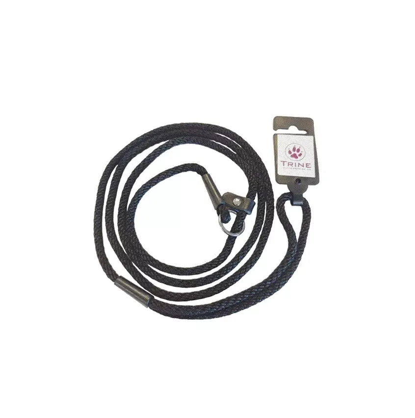 RETRIVERKOBBEL Trine, Sort, 7mm./130cm.