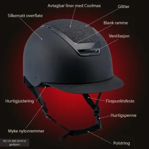 Ridehjelm Heimer curam glitter