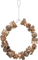 Ring Swing, Wood/Pine Cone, Ø 18 Cm
