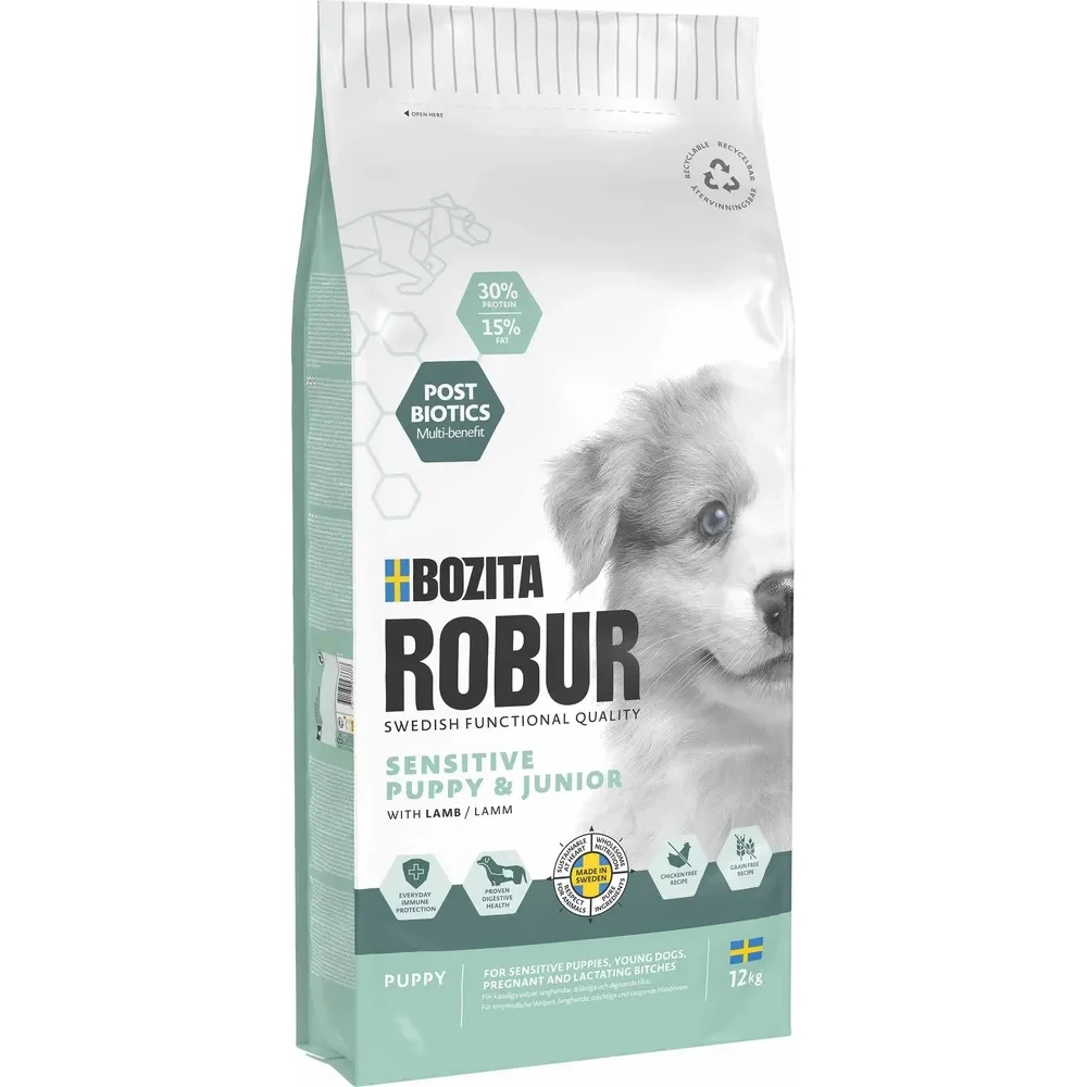 Robur Sensitive Puppy og Junior med Lam - Image 2