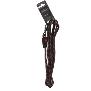 Rødt kobbel i nylon med refleks