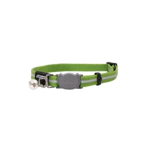 Rogz Alleycat Halsbånd Grønn m/refleks S 11mmx20-31cm