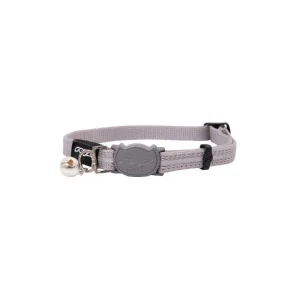Rogz Alleycat Halsbånd Silver m/refleks S 11mmx20-31cm