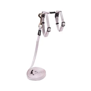 Rogz Alleycat Sele m/kobbel Silver m/refleks S 11mmx24-40cm