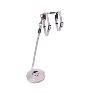 Rogz Alleycat Sele m/kobbel Silver m/refleks XS 8mmx19-30cm