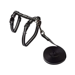 Rogz Alleycat Sele m/kobbel Svart m/refleks S 11mmx24-40cm