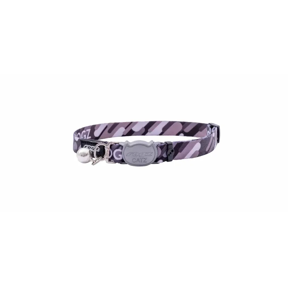 Rogz Fusioncat Geo Halsbånd Svart S 20-31cm