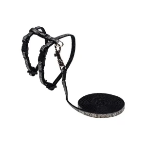 Rogz Sparklecat Sele m/koppel Svart XS 8mmx19,8-30cm