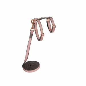 Rogz Urbancat Sele m/kobbel Rosa 11mmx24-40cm