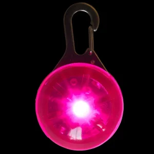 Rosa LED-blinker med krok