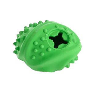Rough Play Hundleke Gummi IQ Ball Gr酶nn 10cm