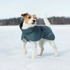 Rukka Pets Stormy Coat Dark Agave Str. 35 – Varmt vinterdekken med optimal bevegelsesfrihet