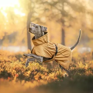Rukka Pets Stormy Coat Honey Str. 55 – Varmt og funksjonelt hundedekken med fleecefôr