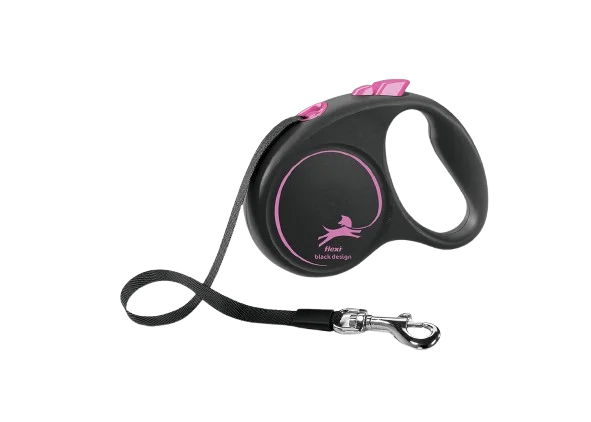 Rulleb氓nd Svart Design Tape Pink