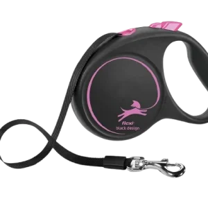 Rulleb氓nd Svart Design Tape Pink