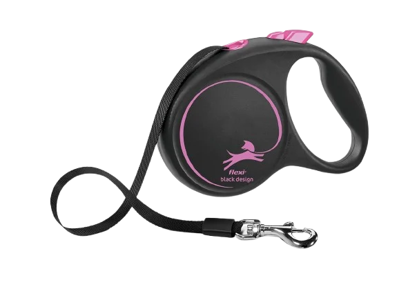 Rulleb氓nd Svart Design Tape Pink