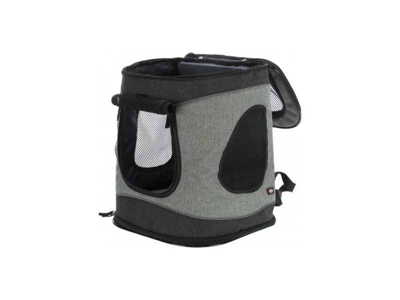 RYGGSEKK Trixie ‘Timon’, Nylon, 34×44×30cm, Sort/Grå