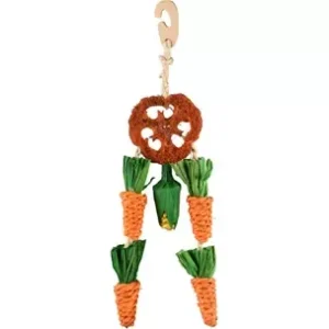 SAT LEGOU HANGER CARROT MULTI + LOOFAH 32CM (4)
