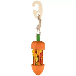 SAT WARIS HANGER CARROT ORANGE & LOOFAH DIA. 4,5x23CM (6)