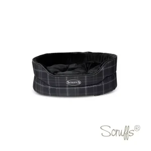 Scruffs Balmoral Oval bed small 58cm black