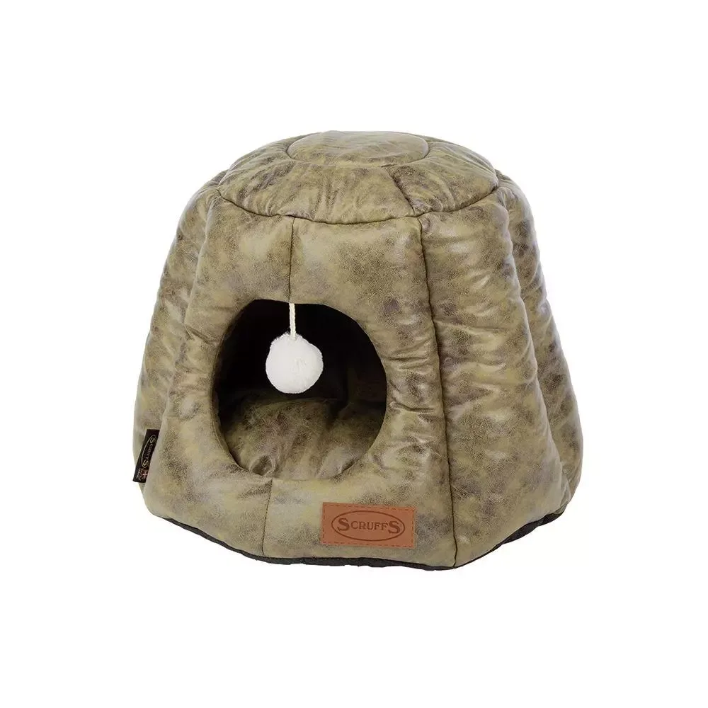 Scruffs Knightsbridge Cat Iglo 48x48x38cm Olive/Oliven Grønn