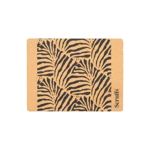 Scruffs Matskål underlag i KORK 40 x 30cm zebra print (6)